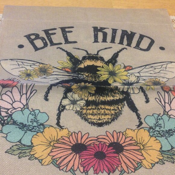 Bee Kind Hippie, Boho garden flag, nwot - Picture 3 of 3